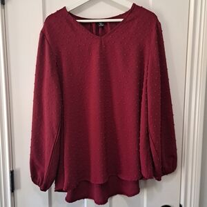 Swiss dot blouse sz 1X